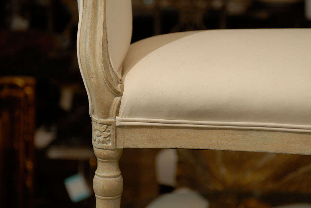 19th Century English George III Style Window Bench 6