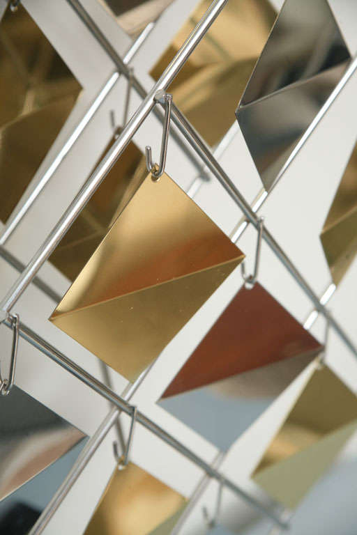 20th Century Brass and Chrome Sculpture by Curtis Jere