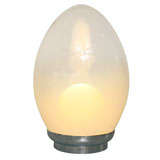 French Glass Egg Lamp