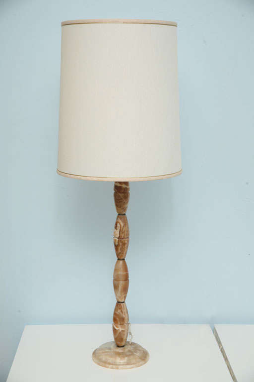 Stylish Geometric Italian Marble Lamps