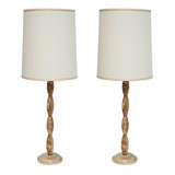 Stylish Geometric Italian Marble Lamps