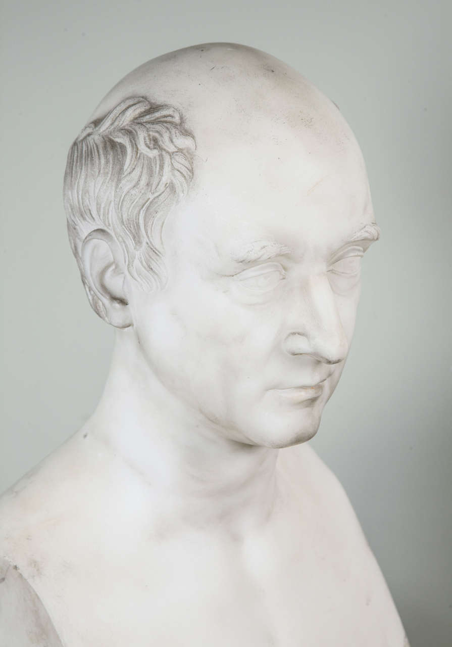 British Marble Bust by William Theed the Younger For Sale