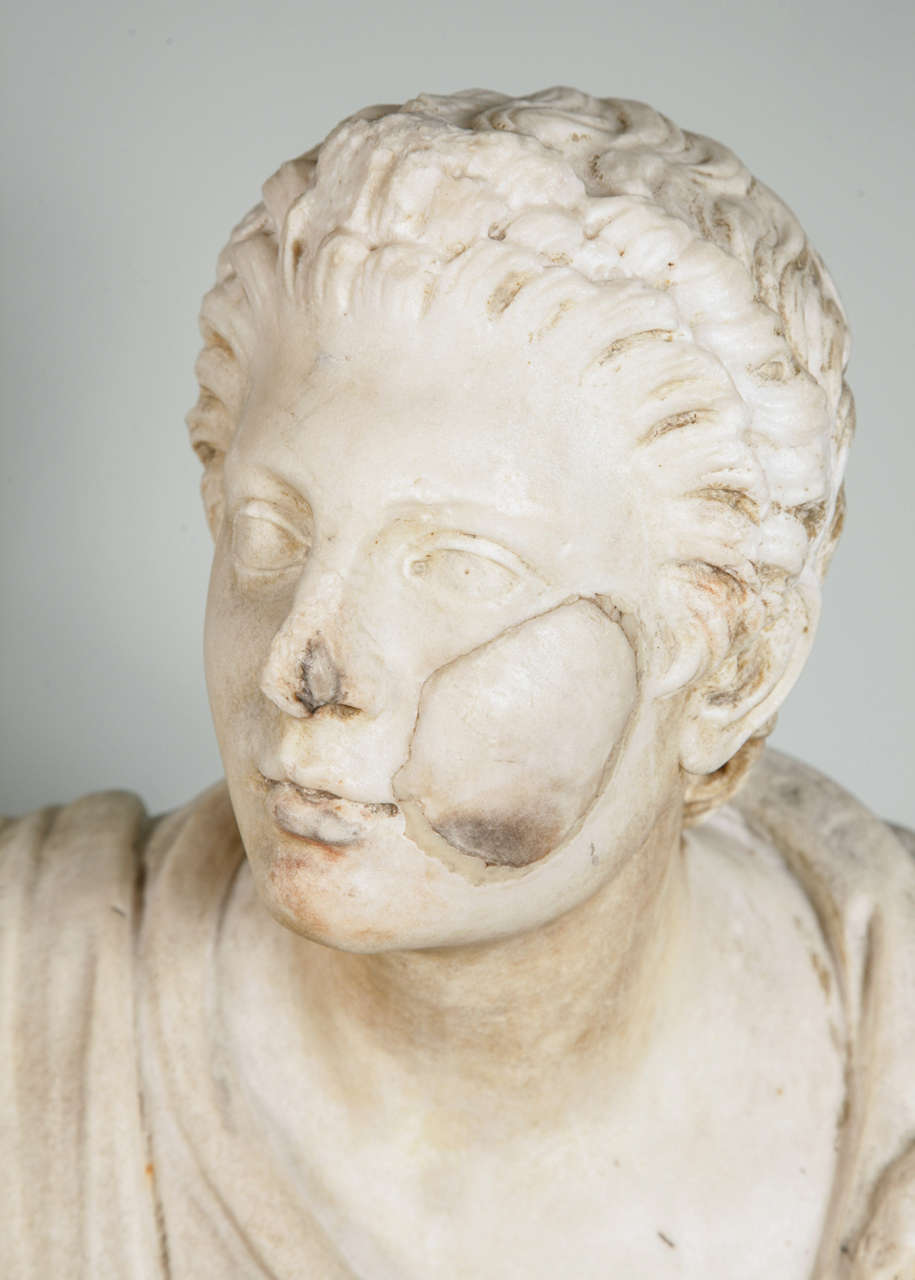 Marble Bust of a Young Roman 3