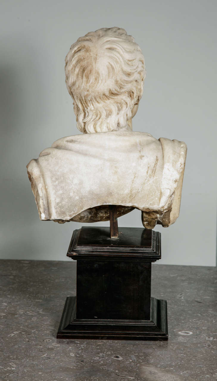 Marble Bust of a Young Roman In Fair Condition In London, GB