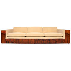 Monumental Rosewood Case Sofa - Harvey Probber