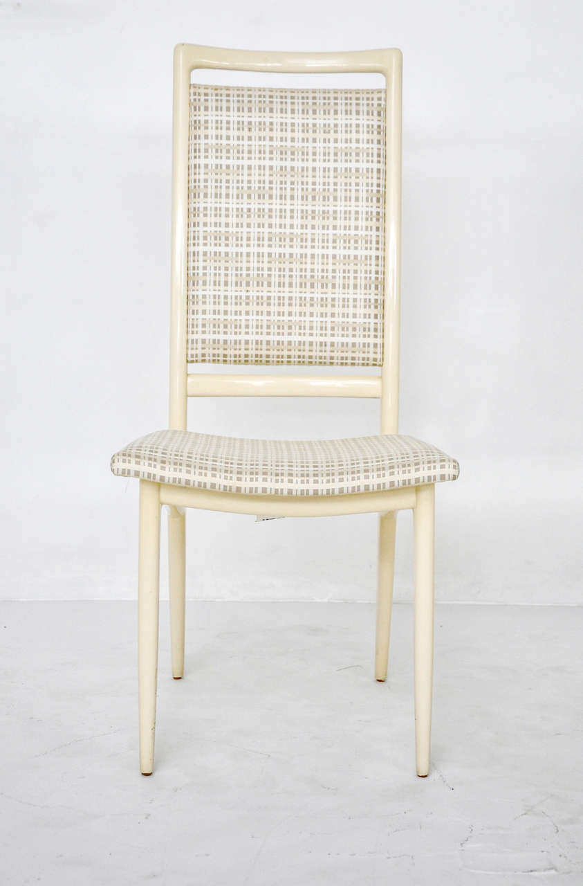 Fabric Vladimir Kagan Dining Chairs, Set of Ten