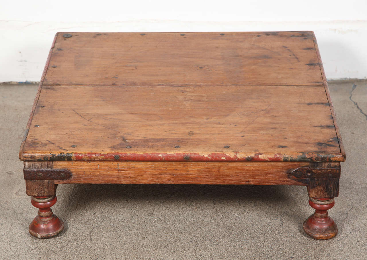 Antique Anglo Indian Teak Side Table