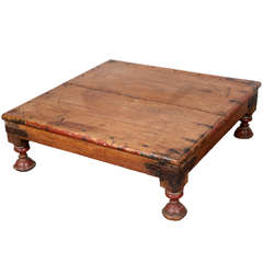 Antique Anglo Indian Teak Side Table
