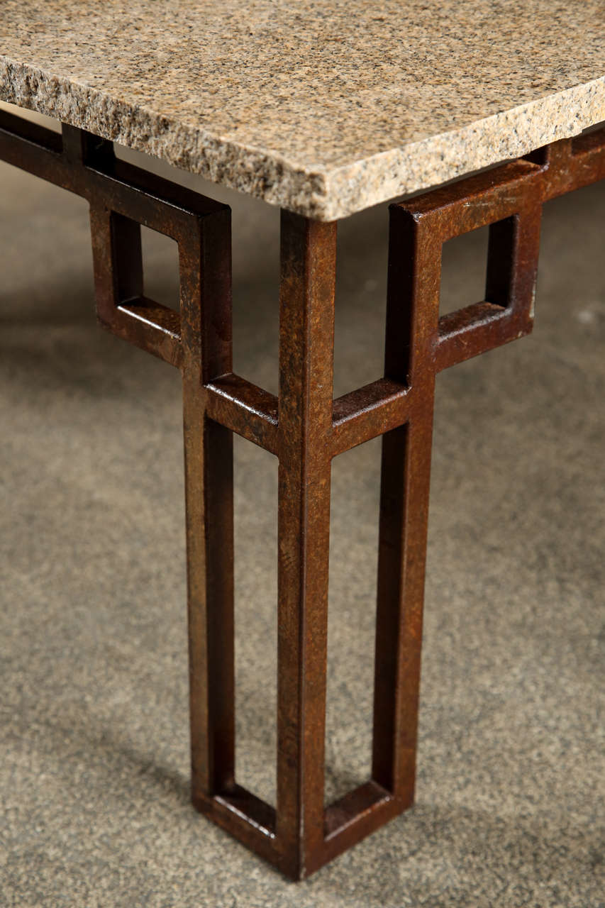 Hand-Crafted Travertine Coffee Table Jean Michel Wilmotte