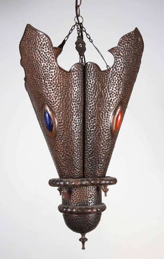 Moroccan Handcrafted Metal Lanterns, North Africa set of 2