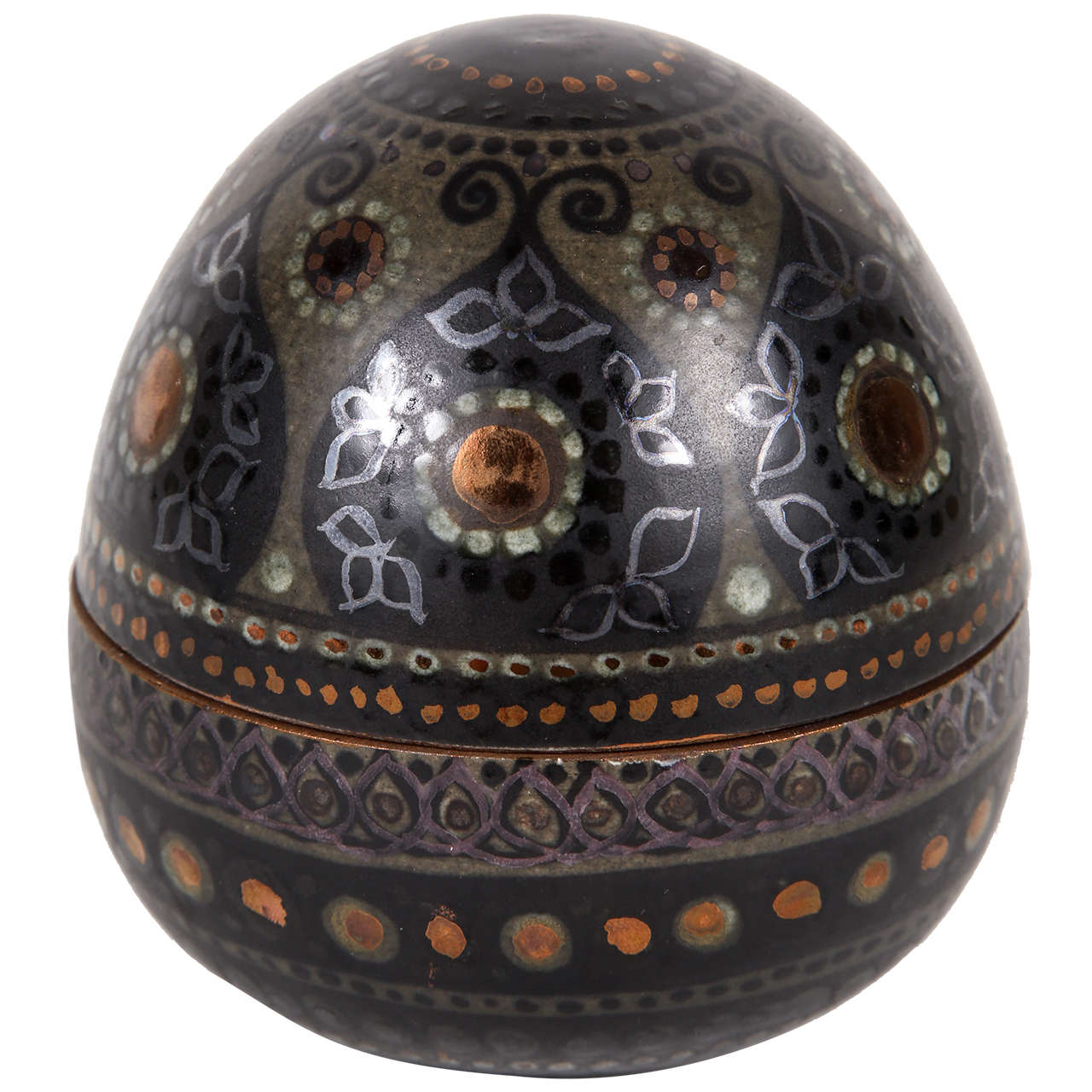 Studio Ceramic Container by Hilkka-Liisa Ahola for Arabia, Finland For Sale