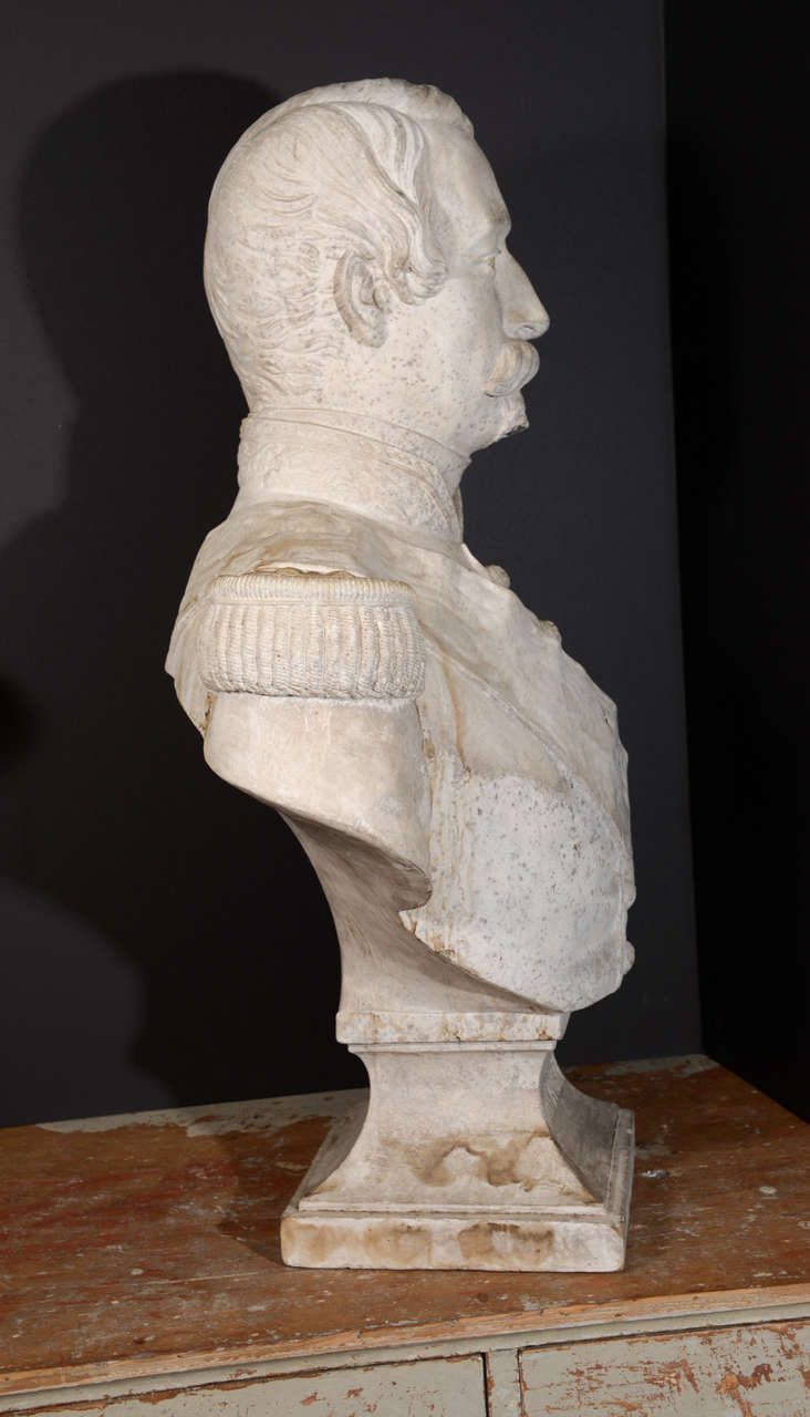 Plaster Bust of Napoleon III 3