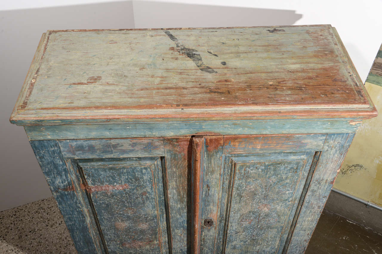 Gustavian Painted Cupboard 1