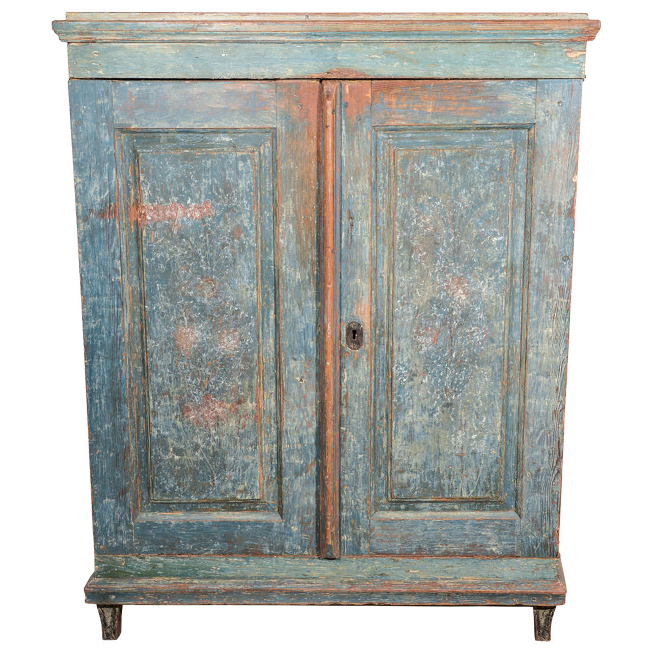 Gustavian Painted Cupboard