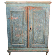 Gustavian Painted Cupboard