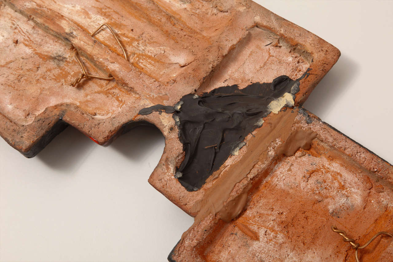 Mid-20th Century Ceramic Wall Sculpture by Vandeweghe, Belgium