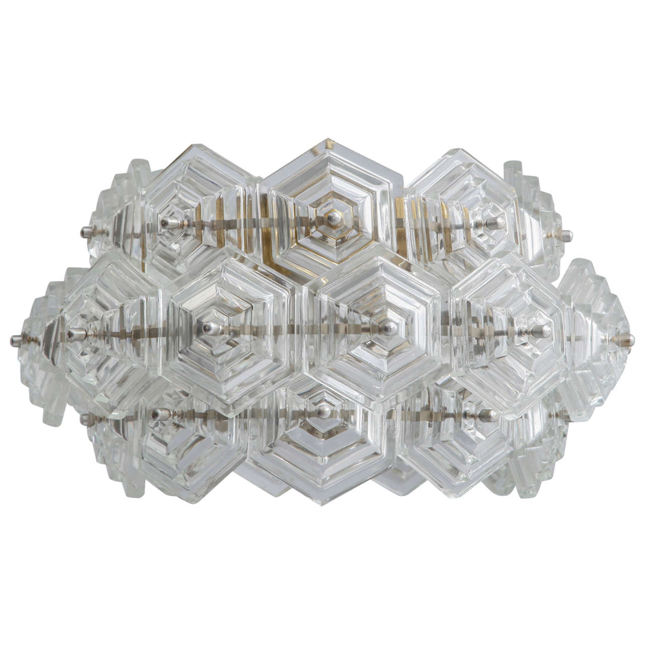Modernist Vintage Glass Prisms Chandelier, Kinkeldey, 1960s at 1stDibs glass prisms for sale