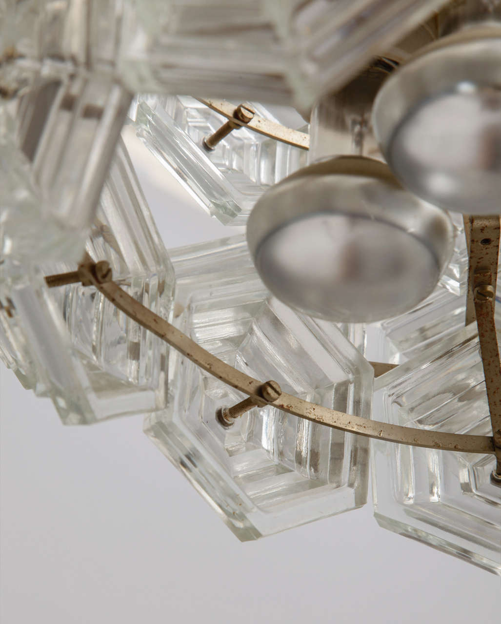 Modernist Vintage Glass Prisms Chandelier, Kinkeldey, 1960s at 1stDibs glass prisms for sale