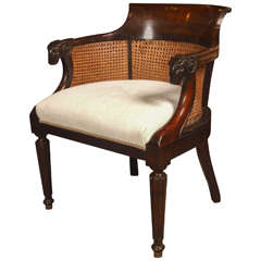 Fine 19th Century Ramshead Arm or Desk Chair
