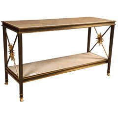 Maison Jansen Marble Top, Hollywood Regency Console