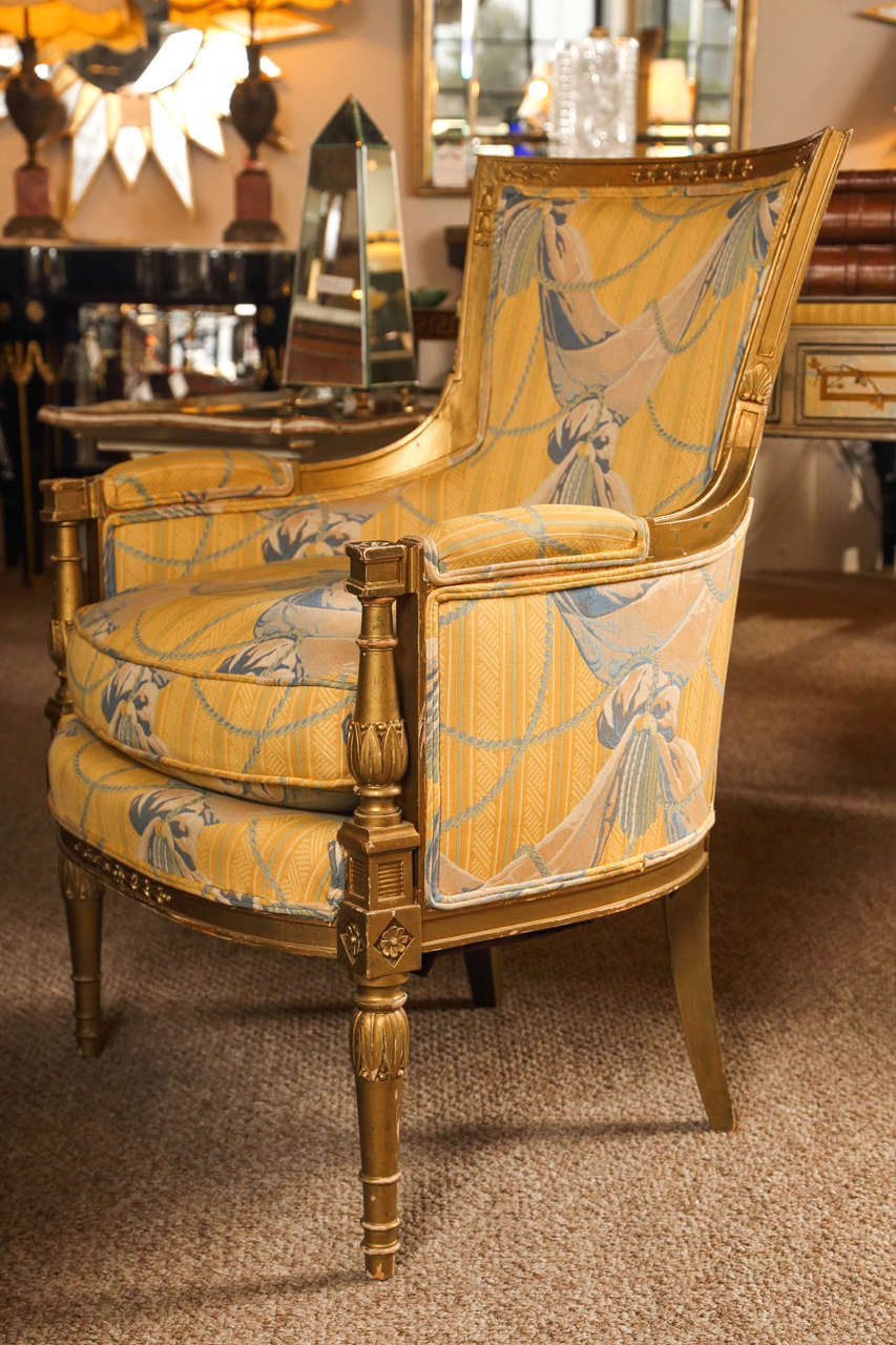 Pair of Maison Jansen Bergeres, Louis XVI Style In Good Condition In Stamford, CT