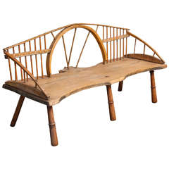 English Country Bench of Exceptional Design