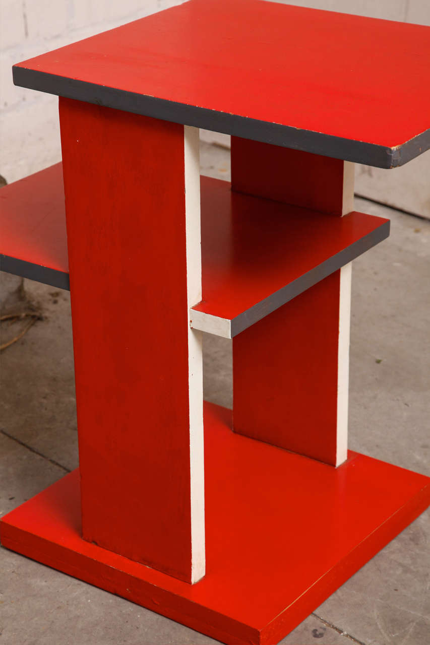 Rietveld Style Occasional Table In Excellent Condition For Sale In Sint-Kruis, BE
