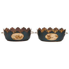 Pair of 19th Century Tole Monteith 12