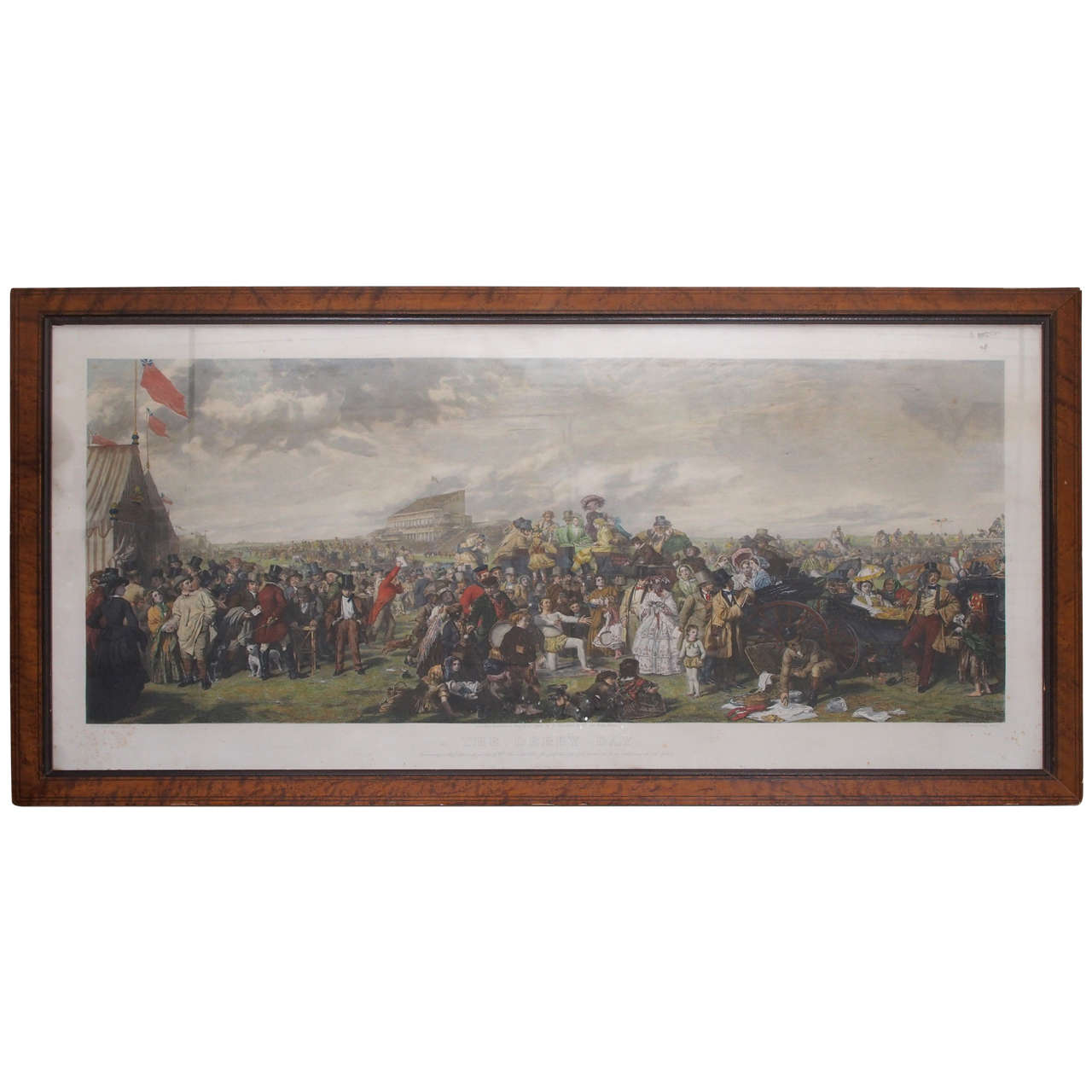 20th Century English Print of "The Derby Day" For Sale