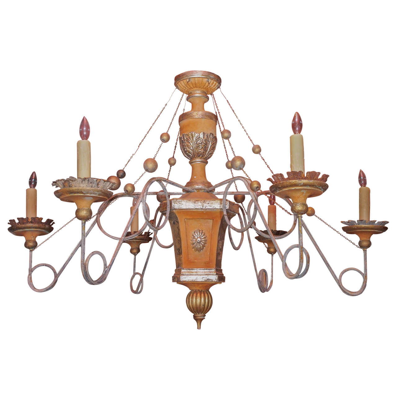 Italian 20th Century Tuscan Chandelier For Sale