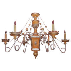 Antique Italian 20th Century Tuscan Chandelier