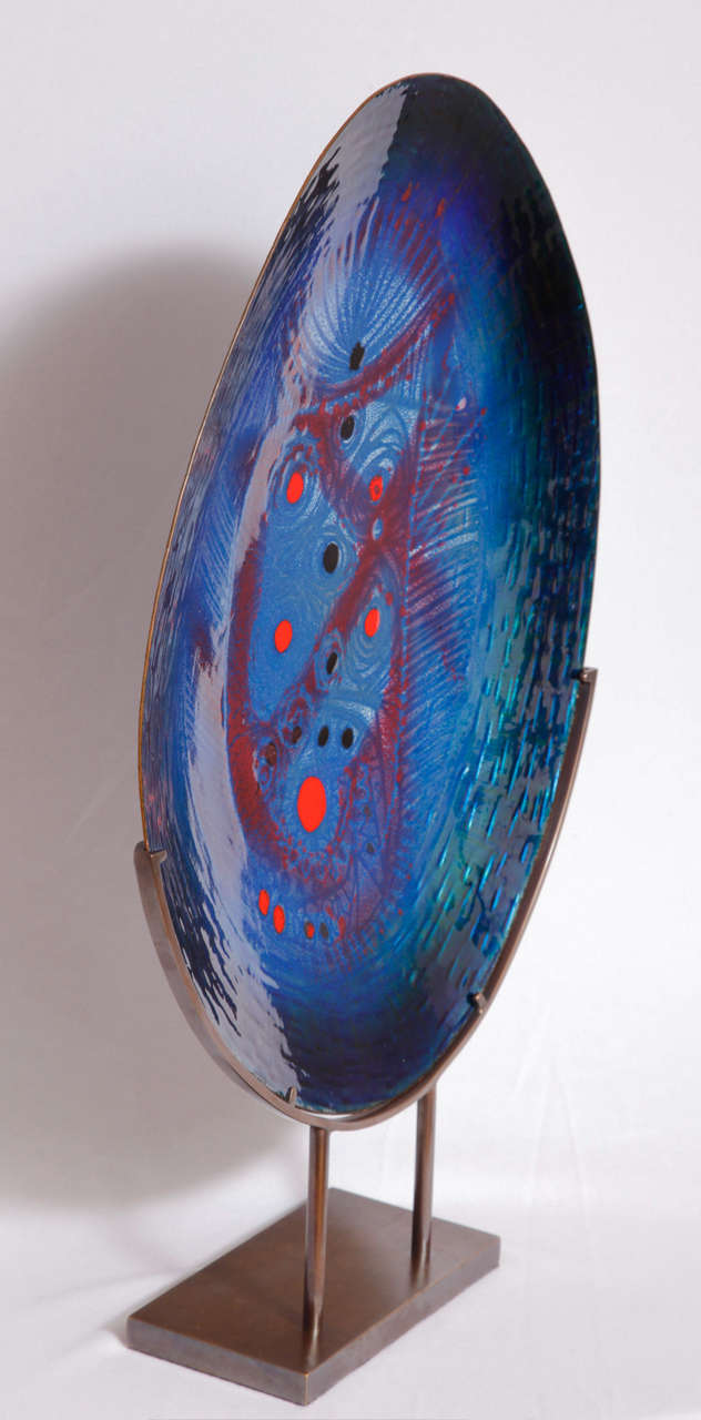 Franco Bastianelli - Enameled platter