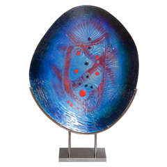 Franco Bastianelli - Enameled platter