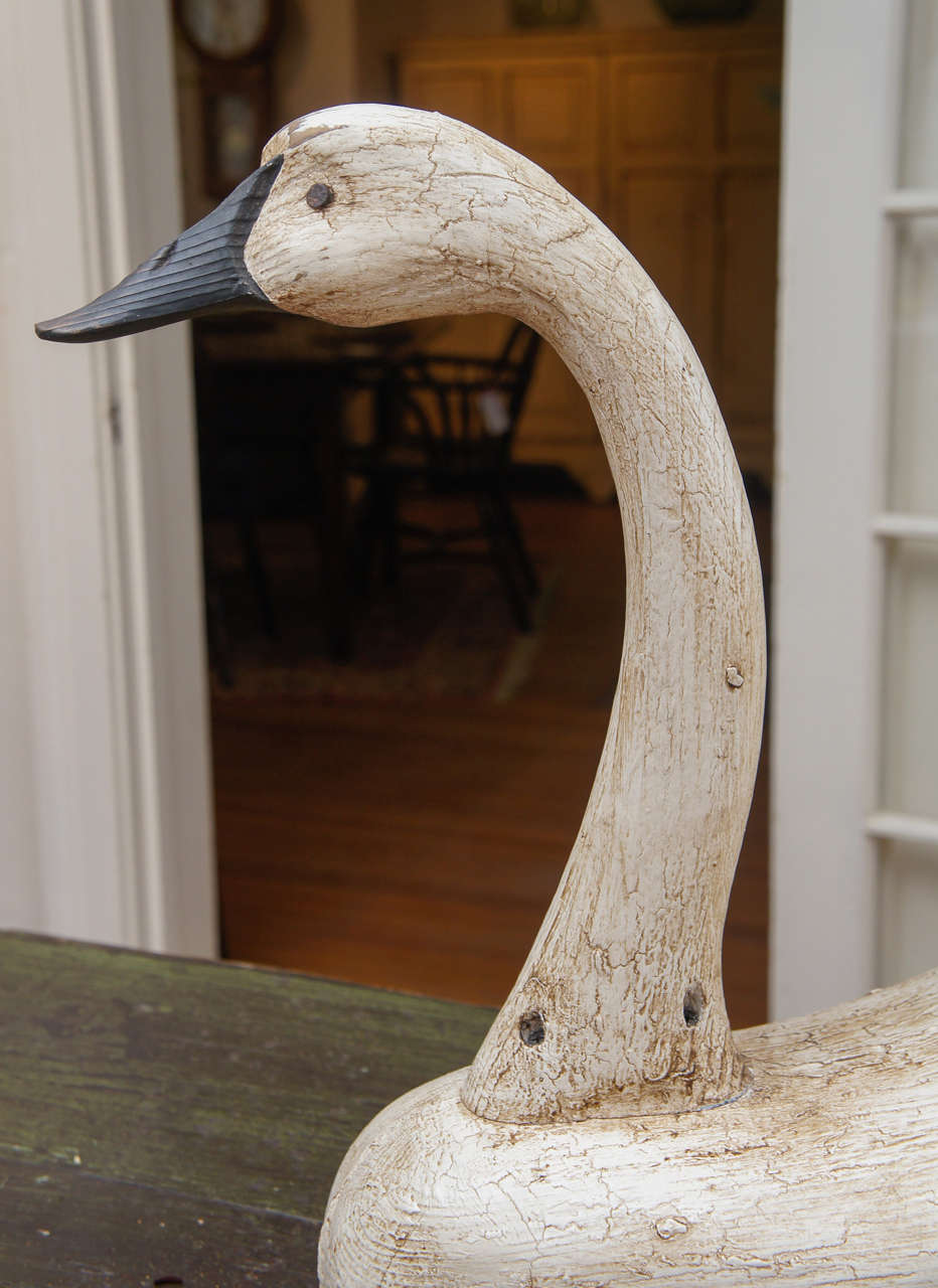 vintage swan decoy