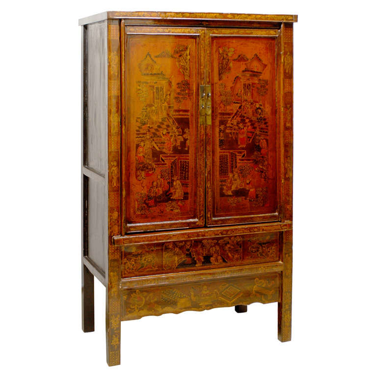 Shanxi Gold Wedding Cabinet For Sale