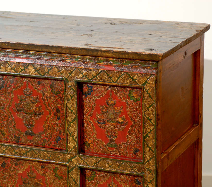 19th Century Pair of Tibetan Cabinets For Sale