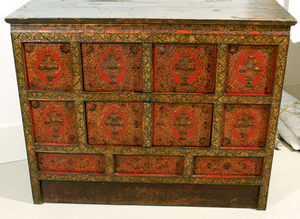 Pair of Tibetan Cabinets For Sale 2