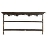 Antique 19th C English Painted Rack with Wavy Crown
