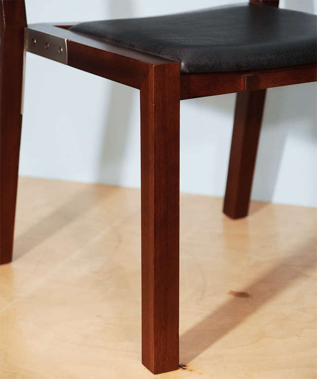 Italian Prototype Side Chair by Jean-Michel Wilmotte for Tecno