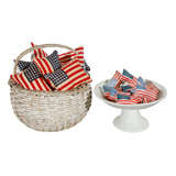 Minature & Small 48 Star Parade Stick Flag Pillows