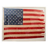 Framed "Defiance Co." Municipal American Flag
