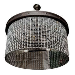 Large Industrial Conveyor Belt Chandelier