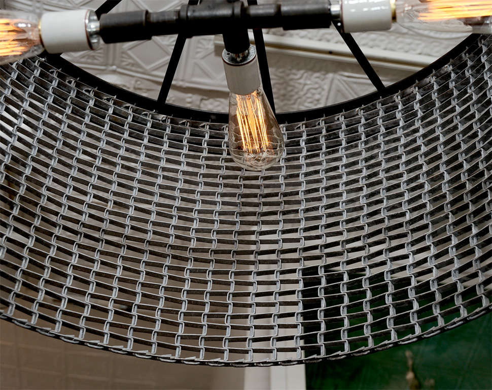 View of Large Industrial Conveyor Belt Chandelier For Sale at 1stDibs | large ...