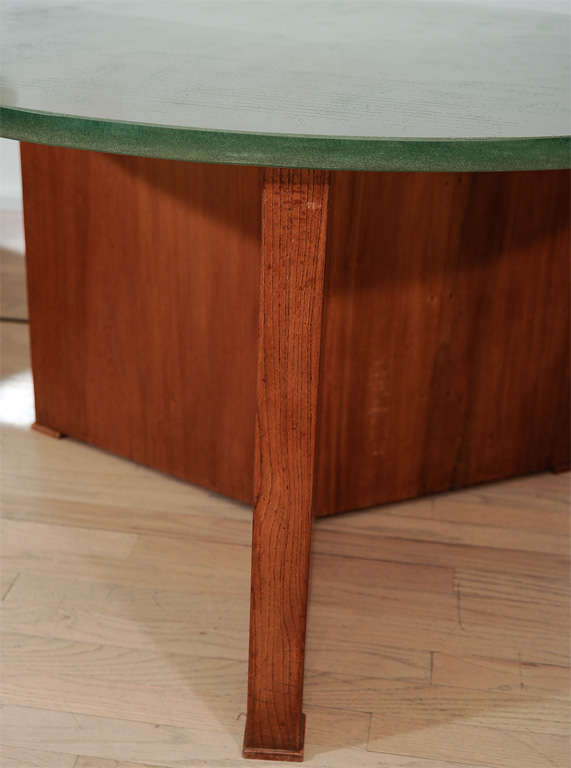 Walnut Exceptional Jacques Adnet Table