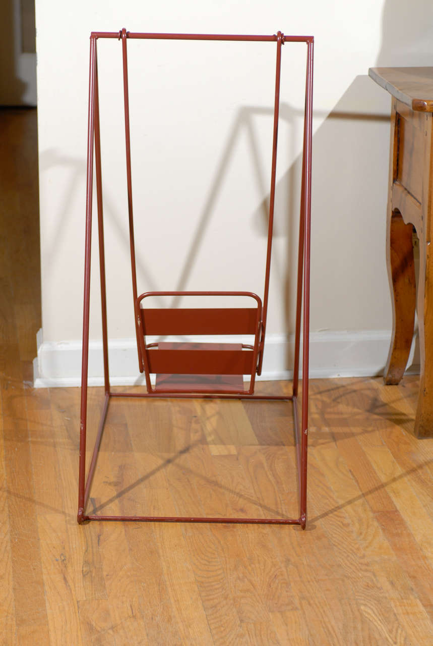 Hand Welded Reproduction of a 1940s Child's Swing For Sale 1