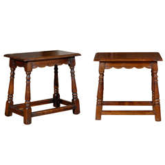 Antique Pair of English Joint Stools