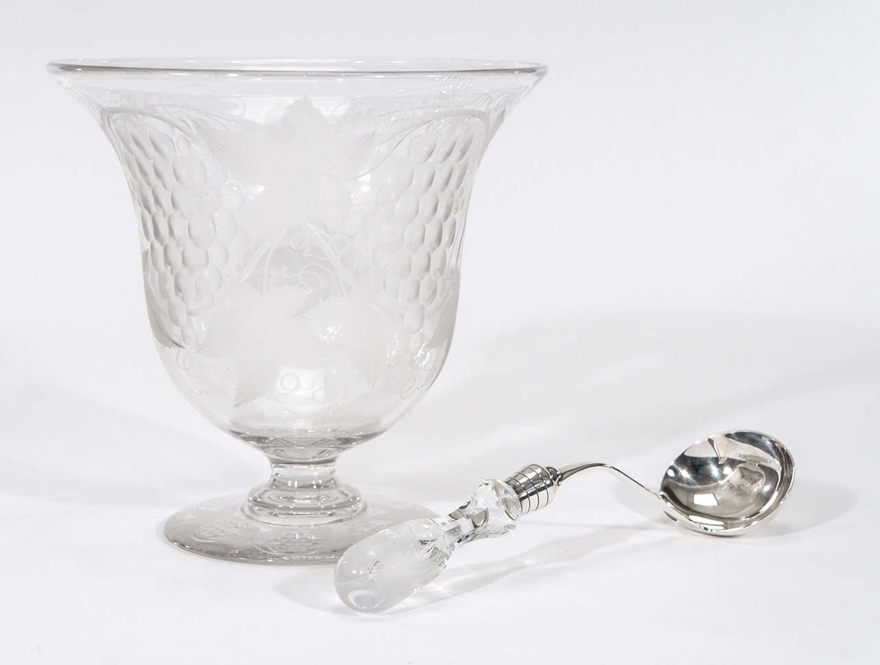 crystal punch bowl with stand