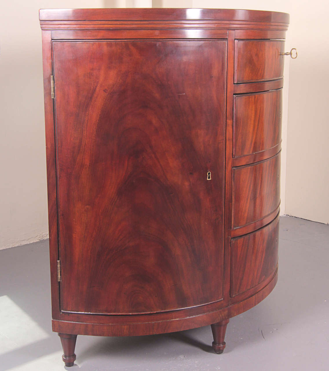 Danish Empire Demilune Cabinet at 1stDibs