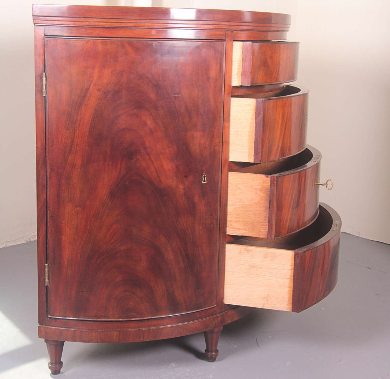 Danish Empire Demilune Cabinet at 1stDibs