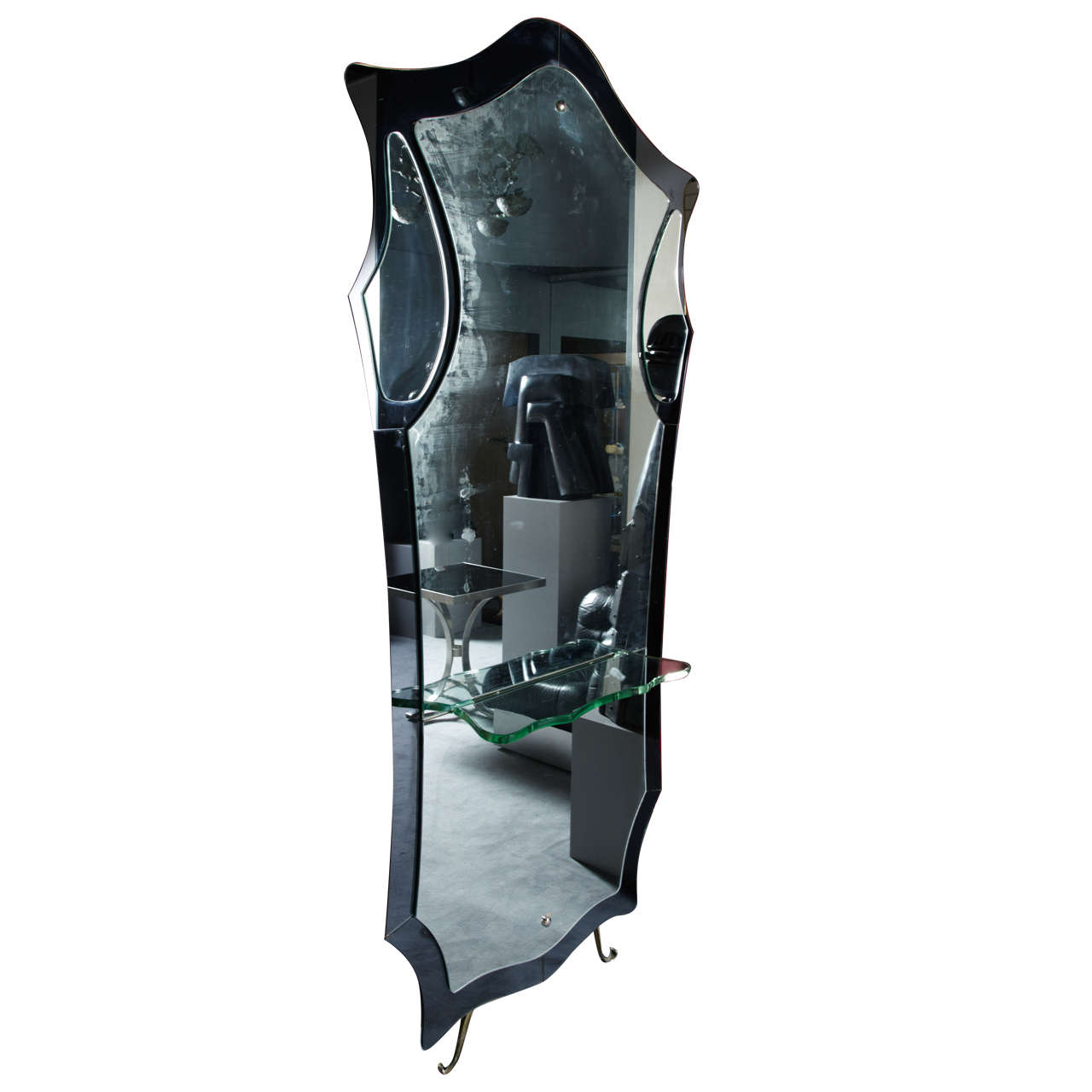 Elegant Italian Console Mirror C.1950 For Sale